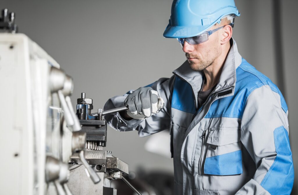 Caucasian Industrial Worker